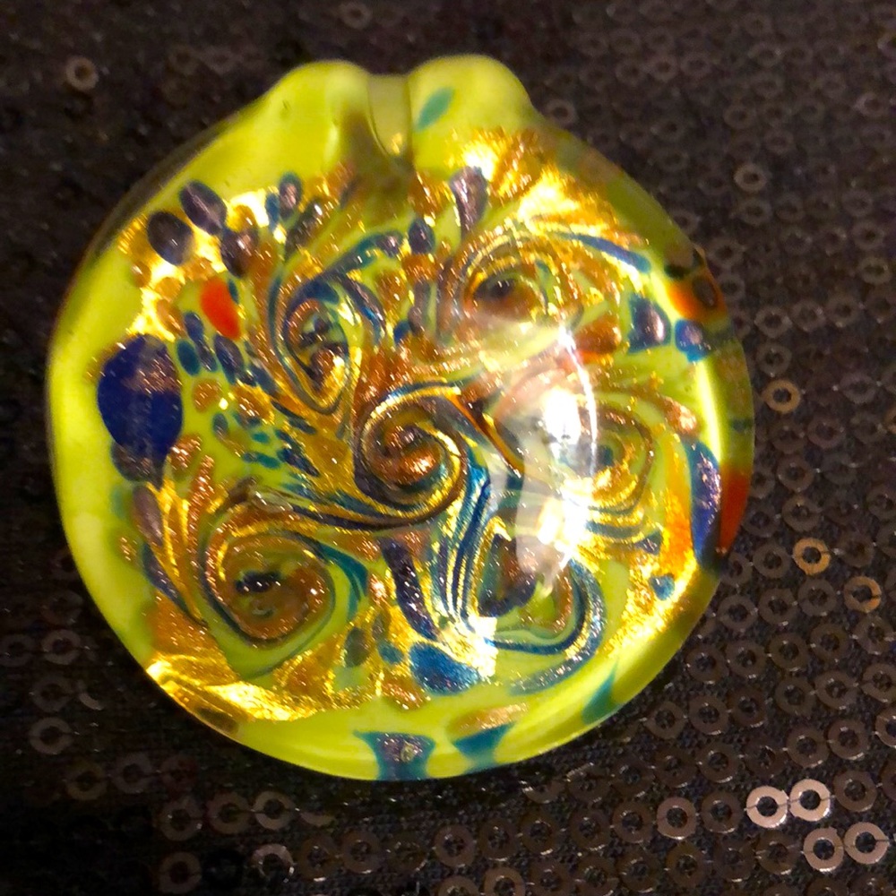 Blown glass pendant